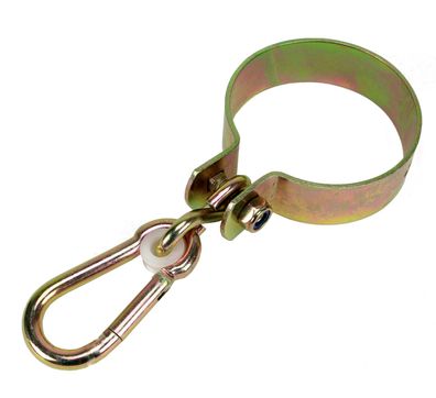 Schaukelschelle für Rundholz 100mm Ø Schaukelhaken mit Karabiner 10cm