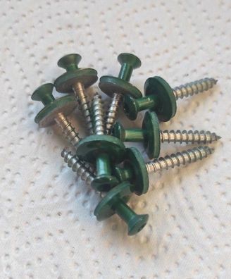 Spenglerschrauben Spenglerschraube RAL 6005 TX20 A2 DS 15mm 4,5x 35mm + Bit