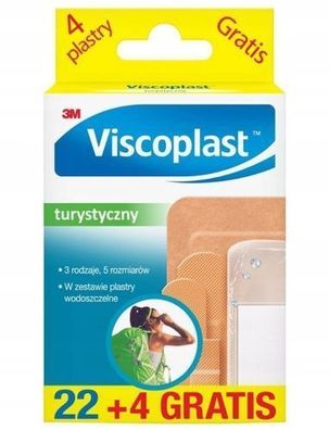 Viscoplast Reise-Pflasterset, 26 Stueck - Verbandmaterial von 3M, hergestellt in