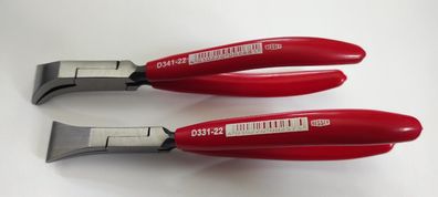 Piccolo Falzzange Deckzange BESSEY&reg; D331-22 gerade o. gebogen D341-22