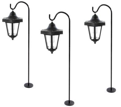 3er-Set LED Solarlampe Laterne Solarleuchte Gartenleuchte für Außenbereich