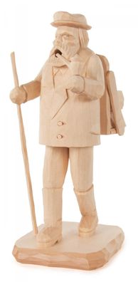 Räuchermann Waldarbeiter, geschnitzt Höhe 19cm NEU Rauchmann Rauchfigur Seiffen