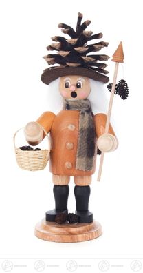 Räuchermann Wichtel Zapfenmännlein BxHxT 11cmx22 cmx8 cm NEU Erzgebirge Rauchman
