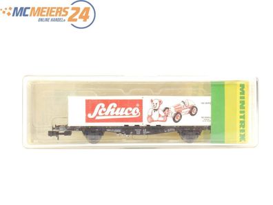 E398 Minitrix N 13856 Güterwagen Containertragwagen "Schuco" DB