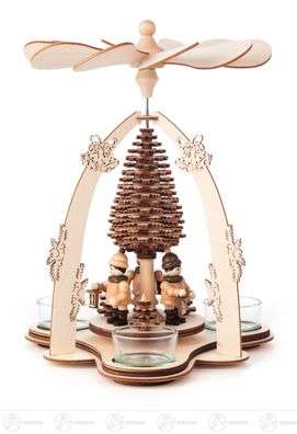 Pyramide mit Laternenkindern, für Teelichte BxHxT 19 cmx25cmx19cm NEU Erzgebirge