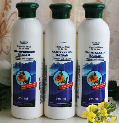 3x250ml Carena Nachtkerzen Balsam Intensiv Körperpflege Schutz Pflege Vitamin E