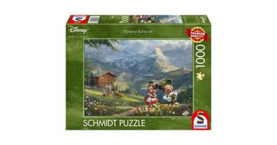 Thomas Kinkade Studios: Disney - Mickey & Minnie in den Alpen (1000 Teile)
