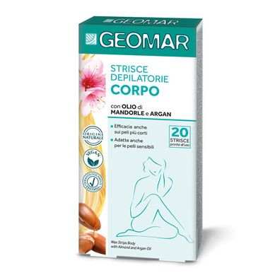 GEOMAR Wachsstreifen für Arme & Beine 20 Stk