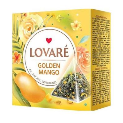 Lovare Tee "Goldmango", Grüntee, 15 * 2g