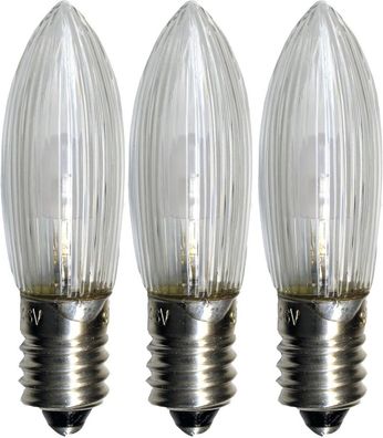 LED Ersatzleuchtmittel für Baumkerzen - warmweiß, 3 Stück