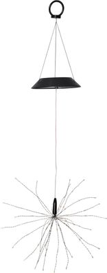 LED-Solar-"Firework", hängend, schwarz
