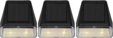 LED-Solar-Wandl. "Wally Mini", 3er Set, je 7x7,5cm