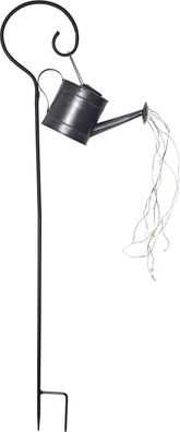 LED-Solarstab "Dew Drop Water Can", schwarz