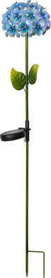 LED-Solarstab "Hortensia", blau
