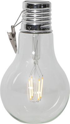 LED-Solar-Birne "Fille", klar, incl. Akku,1 ww LED