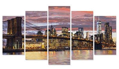 New York in der Morgendämmerung - Polyptychon
