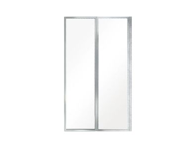 Duschwand Duschabtrennung 2-teilig Ambition Premium 2 80x140 cm Gehärtetes Glas 4 mm