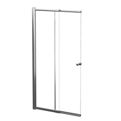 Duschwand Duschabtrennung 2-teilig EASY SLIDE 100x150 cm Gehärtetes Glas 4 mm