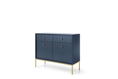 AX LIVING Kommode mit Schubladen „Domiti MKSZ104“ - 104 cm Breite, Dunkelblau