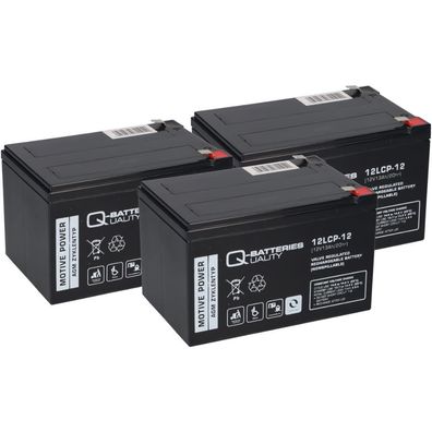 36V 3x 12LCP-12 12V-13Ah AGM BLEI AKKU kompatibel Elektro Scooter BT100 QB