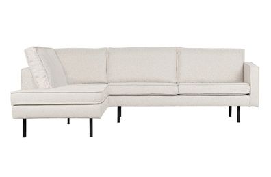 BePureHome - Ecksofa Rodeo aus Boucle-Stoff Links, Natur