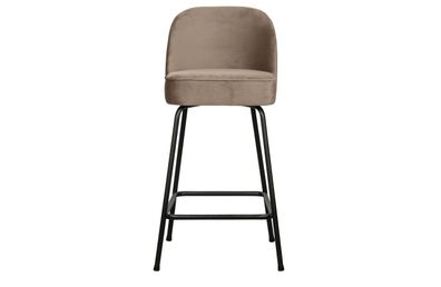 BePureHome - Barhocker Vogue aus Samt 65cm, Kaki