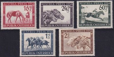 Österreich Nr.785/86 * * Pferderennen "Austria Preis" 1946, postfrisch