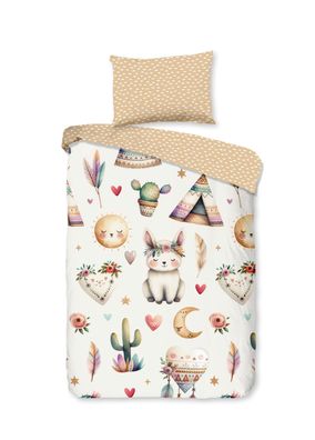 Good Morning Kinder Baby Bettwäsche 100x135 Luz Indie Vintage sand 33306