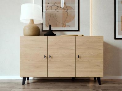 Türkommode Vurkizo 150 3D mit Plastikfüße Sideboard Wohnzimmer Kollektion M24