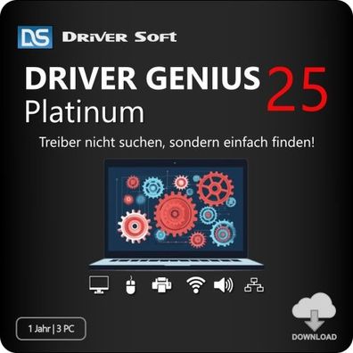 Driver Genius 25 Platinum / 3-Geräte / 1-Jahr / KEY (ESD)
