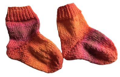 handgestrickte Kinder-Socken - Größe 20/21