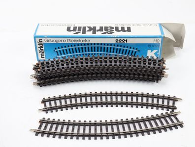 Märklin H0 2221 10x K-Gleis gebogen R1 30°