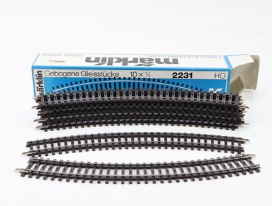 Märklin H0 2231 10 x K-Gleis gebogen r424,6mm
