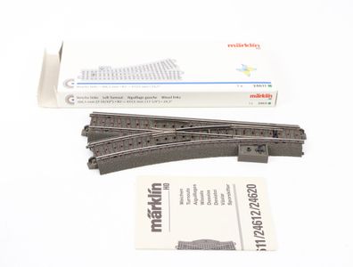 Märklin H0 24611 Gleismaterial C-Gleis Handweiche links R2 437,5 mm / 24,3° OVP
