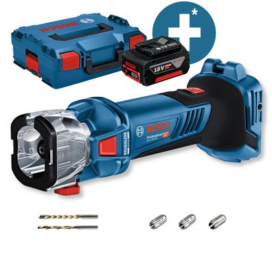 Bosch Akku-Trockenbaufräse 18V GCU 18V-30 + L-Boxx 136