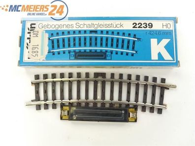 E161 Märklin H0 2239 K-Gleis Schaltgleis gebogen R=424,6 mm * TOP*