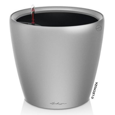 LECHUZA® Pflanzgefäße Classico Premium LS 50 Silber metallic All-in-One