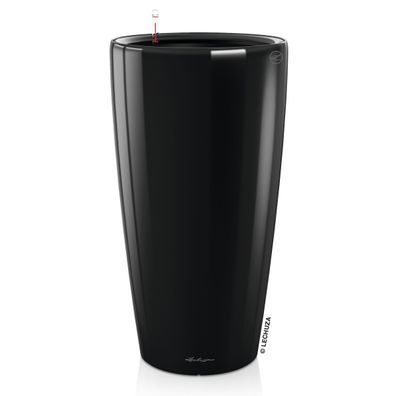 LECHUZA® Pflanzgefäße RONDO Premium 32 Schwarz hochglanz All-in-One