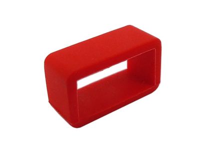 Silikon-Schlaufe rot 14mm für Uhrenarmbänder aus Silikon 28984