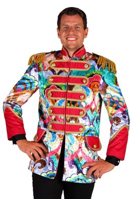 excl. bunte Jacke Uniform Gehrock Zirkus Fiesta Herren Karneval Fasching Kostüm
