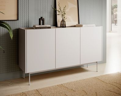 AX LIVING Sideboard „Orchis K144“ - 144cm Breite Modern Funktional Kaschmir