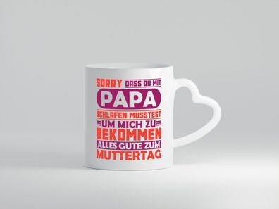 Muttertags Tasse vl2 - Herz Tasse Weiß