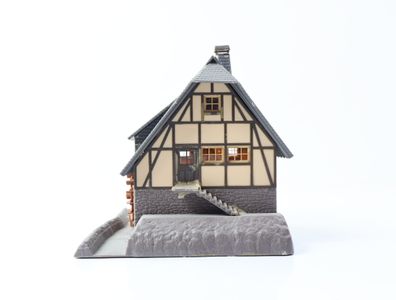 Faller H0 Gebäude Fachwerkhaus Schwarzwaldhaus mit Wasserrad / Licht