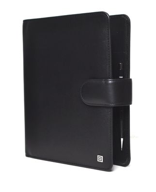 Time/system A5 Klassik Ringbuch Leder Schwarz Business Zeitplaner 25 mm Ringung 48463