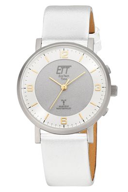 ETT Eco Tech Time Funk-Solar Damenuhr Atacama Weiß ELS-11569-26L
