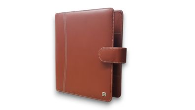 Time/system A5 Montana Ringbuch Leder Braun Business Zeitplaner 35 mm Ringung 58018