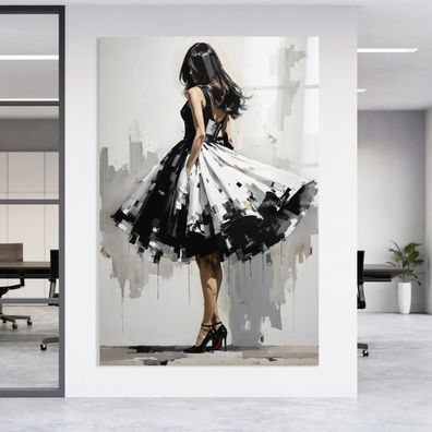 Abstrakte Frauenkunst Bild, Wandbild Leinwand, Acrylglas oder Poster