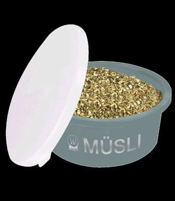 Müsli-Schale Futterschale mit Deckel - Farbe: pink