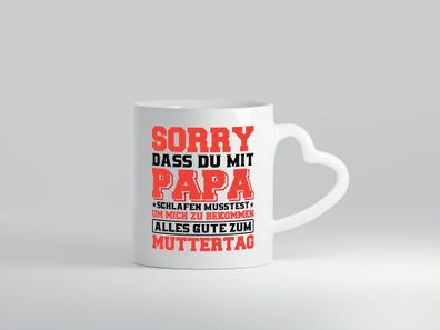 Muttertags Tasse vl8 - Herz Tasse Weiß