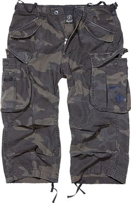 Brandit Shorts Industry Vintage 3/4 in Darkcamo